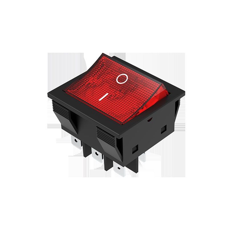 逆变电焊机3联3排3路6脚2档带灯船型开关三相电大电流30A 380V