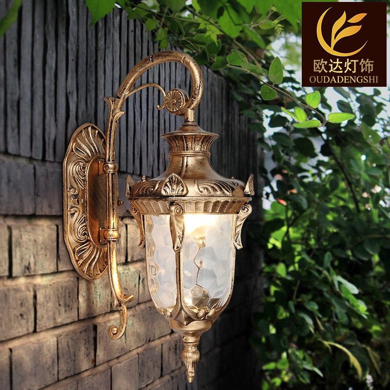 室外仿古欧式壁灯led简约阳台防水庭院户外门口围走廊美式复墙壁