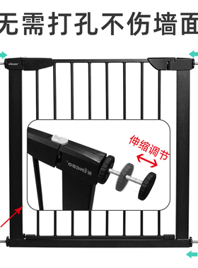 KINGBO 110cm加高儿童安全门栏楼梯口护栏婴儿围栏宠物隔离栅栏