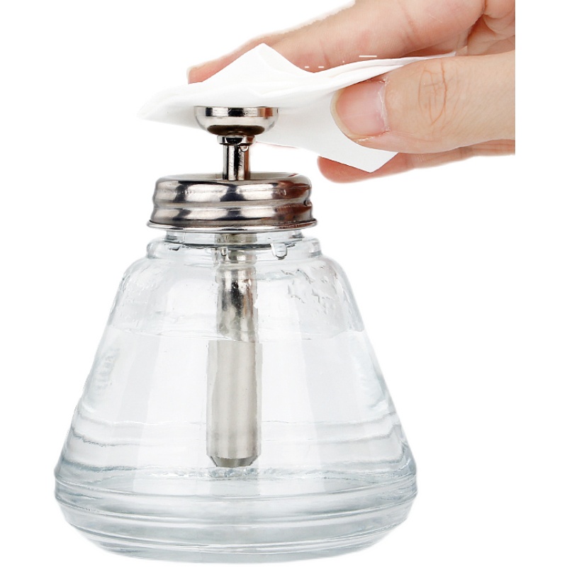 工业玻璃酒精瓶按压式装酒精的瓶子空瓶手机维修装洗板水用酒精壶