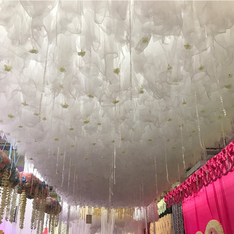 新款云顶纱婚庆道具云朵纱吊顶纱 装饰纱幔婚礼舞台T台路引纱顶纱,节庆用品/礼品,拱门,淘宝优惠券,粉丝福利购,淘宝优惠卷