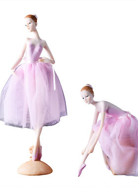 芭蕾天使跳舞女孩人物家居装饰品摆件 创意生日礼物 工艺品礼品