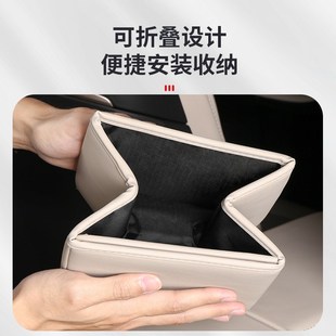 适用蔚来ES6车载垃圾桶新EC6专用中控收纳置物盒内饰用品配件神器