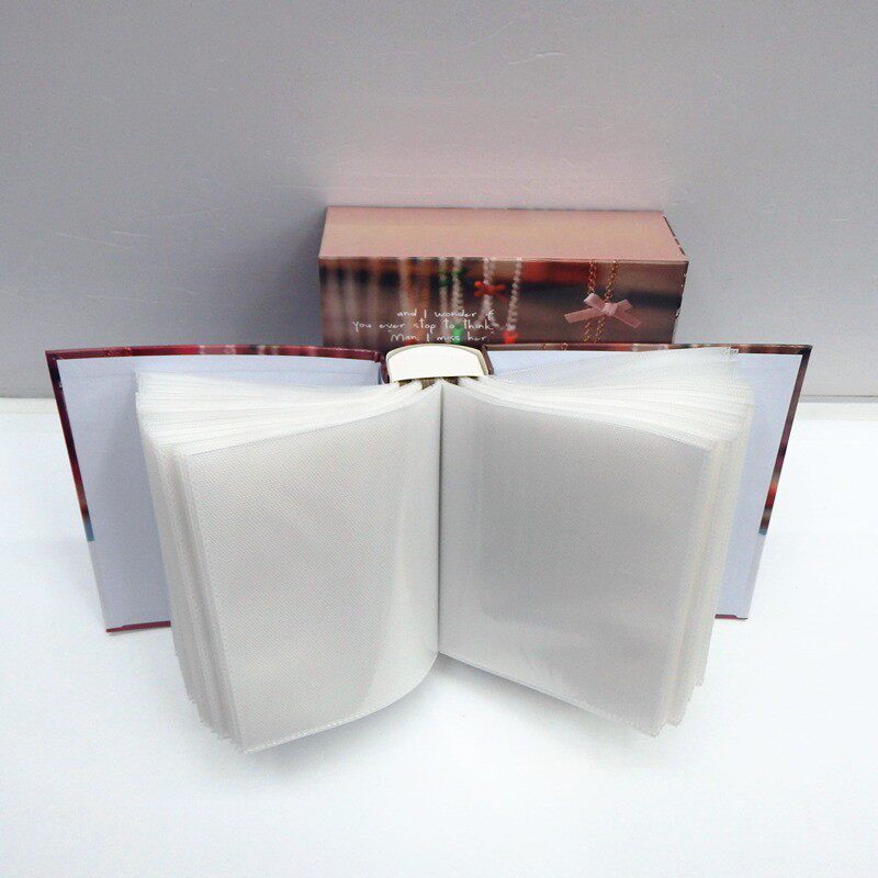 6寸塑封相册本六寸影集4R过胶100张插页式宝宝纪念册家庭留念礼物