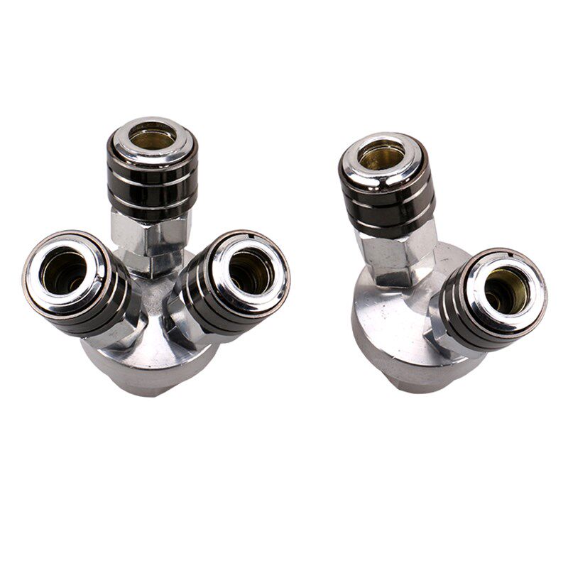 印拓 自锁式二叉三叉气管接头 两叉气动接头插 两通三通快速接头