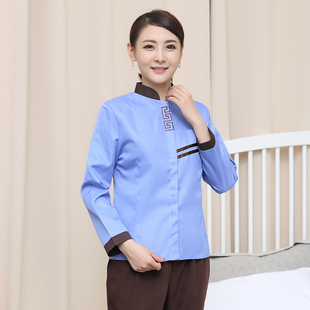 酒店工作服秋冬PA长袖保洁服宾馆楼层阿姨客房清洁阿姨洗碗工服装