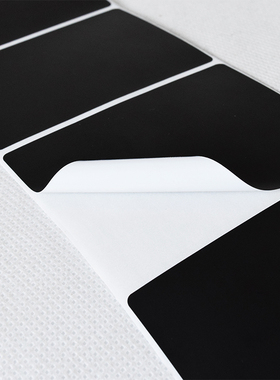 黑色PP合成纸不干胶30 25 20 40 50 60 70 55撕不破防水标签贴纸