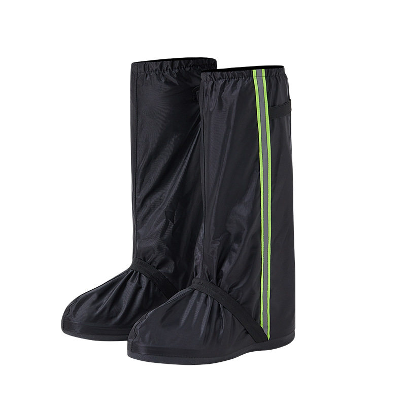 防水鞋套男女高筒防雨雪骑行户外旅行加厚防滑耐磨牛津布成人大童