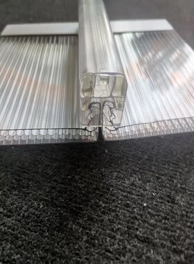 PC中空阳光板蜂窝四层U型锁扣板采光透明湖蓝茶色灰色8mm10mm