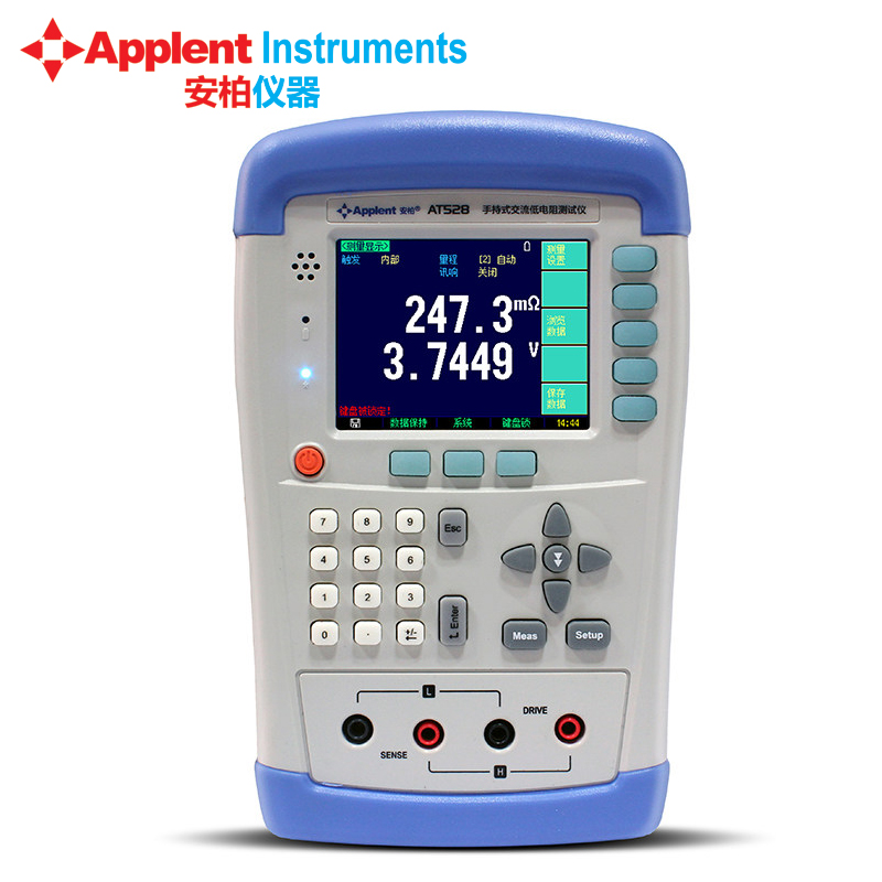 安柏手持式电池内阻测试仪AT528 AT528L AT525 AT525D 可在线测试