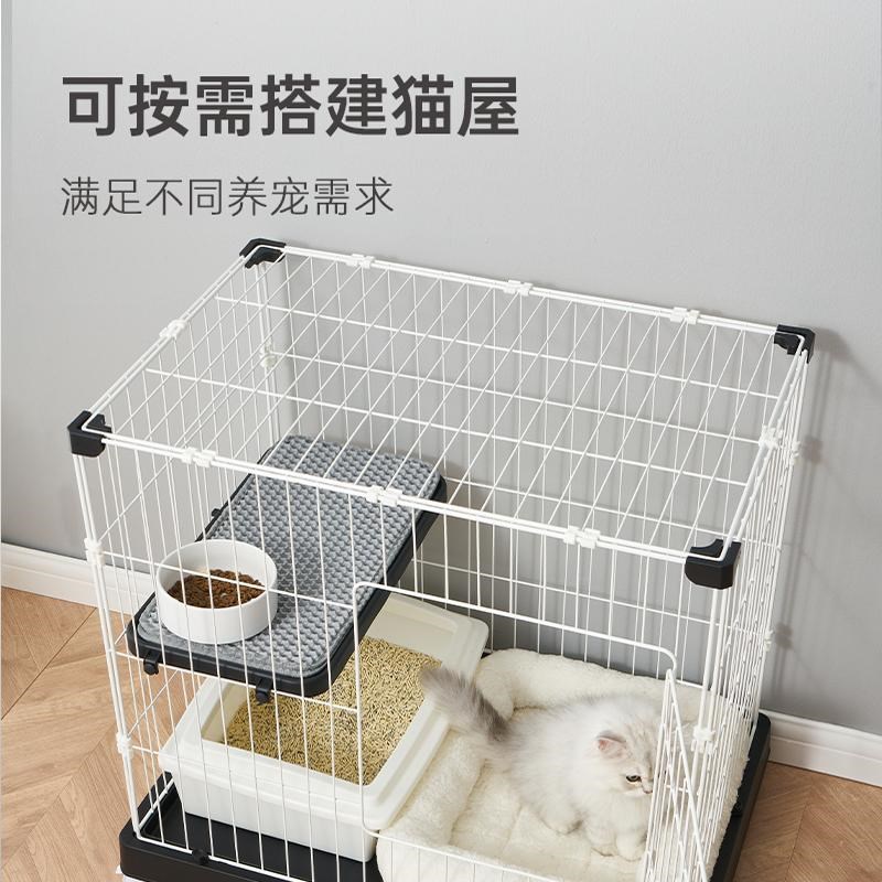 HAKE黑咔猫笼别墅猫笼子家用室内两层超大自由空间小猫咪窝猫屋舍