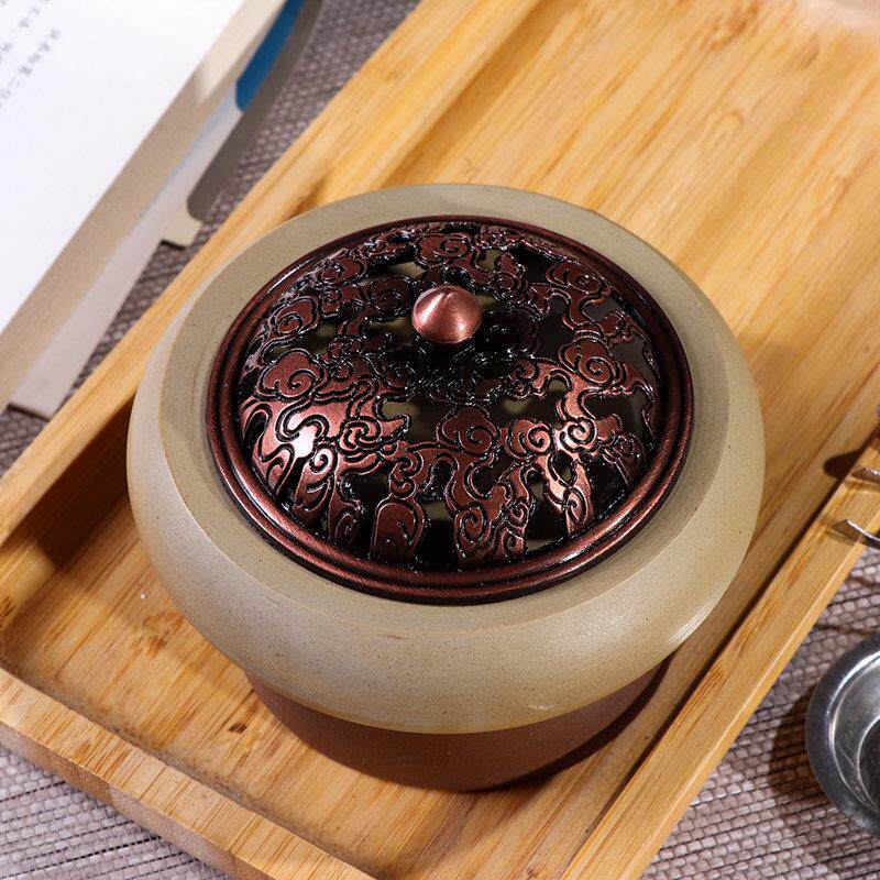 电子香薰炉 太行崖柏粉定时调温电香炉沉香 檀香安神熏香电子香炉