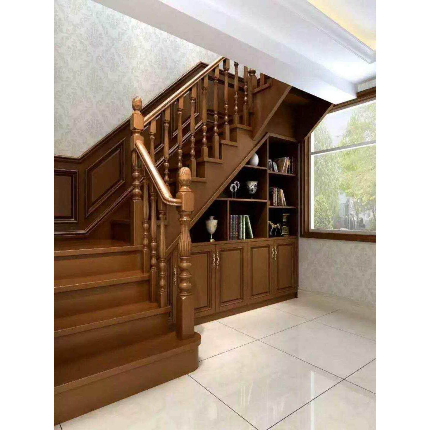 厂家直销实木楼梯订做别墅跃层阁楼栏杆木扶手飘窗阳台护栏踏步板,全屋定制,整体楼梯,淘宝优惠券,粉丝福利购,淘宝优惠卷