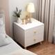 北欧轻奢白色床头柜小型简易出租房用简约现代卧室收纳柜子置物架