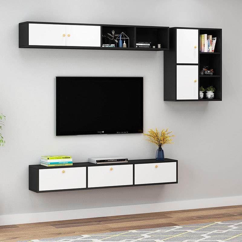 定制吊柜客厅墙上挂柜储物柜厨房壁挂电视墙柜墙壁柜卧室顶柜简约