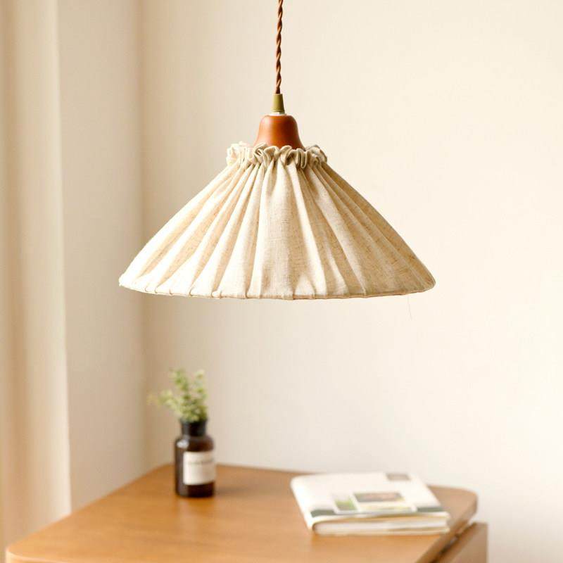 吊灯 亚麻 做旧 北欧乡村 ins风 日式文艺服装店复古民宿床头灯具