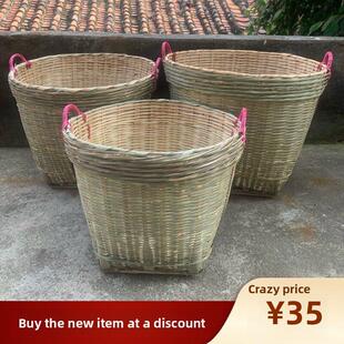 竹编产品大竹篮垃圾竹篮杂货仓储水果竹篮竹篮田园果汁