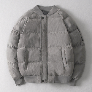 日系棒球服棉衣男士棉服潮流冬装羽绒棉袄冬天外套加厚保暖冬装潮