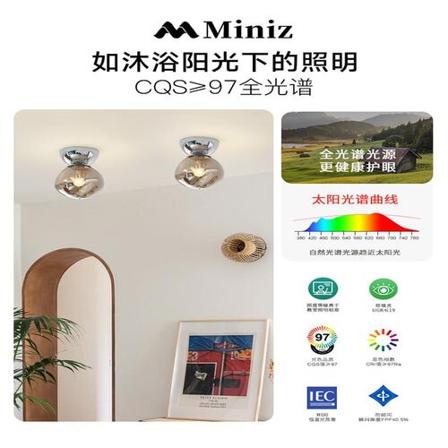 熔岩过道灯走廊灯2024新款创意衣帽间照明灯入户玄关阳台吸顶灯