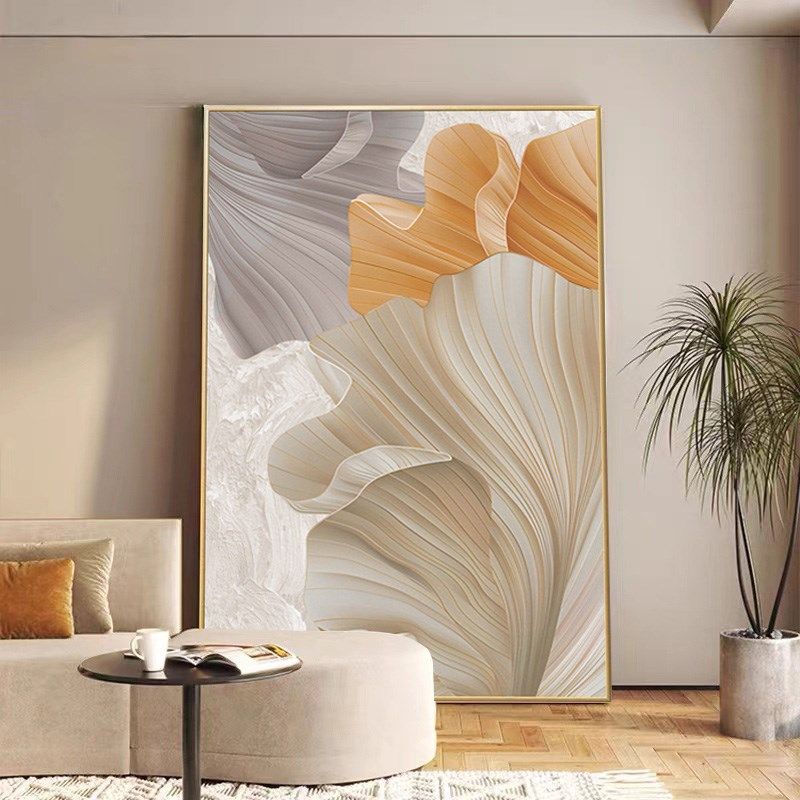 奶油风简约客厅装饰画走廊过道沙发背景墙落地高级感抽象挂画玄关,家居饰品,现代装饰画,淘宝优惠券,粉丝福利购,淘宝优惠卷