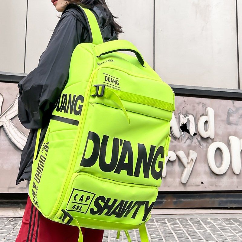 工装风大容量背包女双肩包潮牌旅行包学生书包男生户外装备健身包,箱包皮具/热销女包/男包,双肩背包,淘宝优惠券,粉丝福利购,淘宝优惠卷