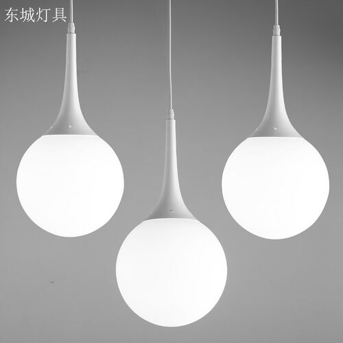 后现代单头饭厅餐厅吊灯创意北欧简约泡泡圆球吧W台个性卧室灯