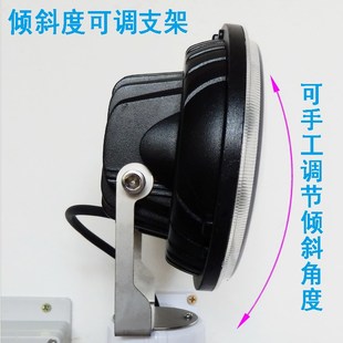 自动旋转探照灯户外防水鱼塘养殖养虾养泥鳅驱赶夜鹭老鹰强光射灯