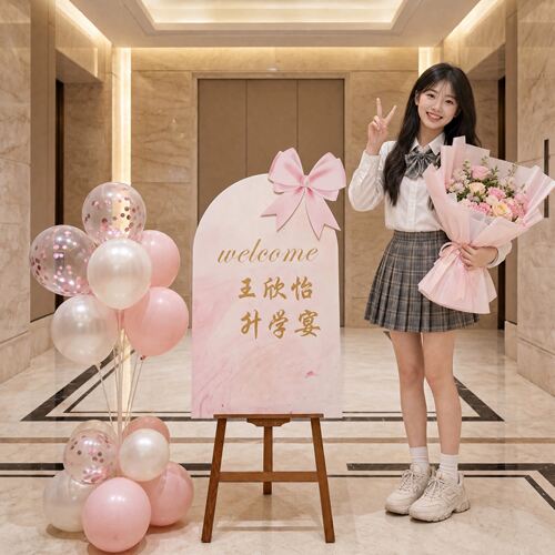 升学宴KT板立牌可定制谢师宴金榜题名酒店迎宾牌氛围布置装饰道具