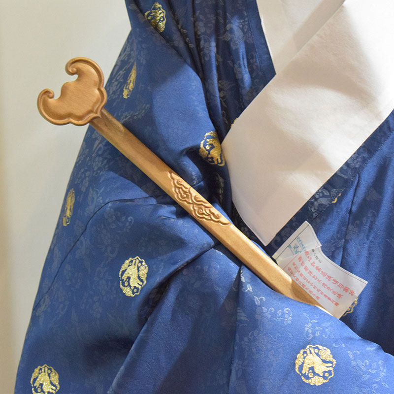 惜物国风仿明式如意手持把件 汉服配饰道具文房红木雕件