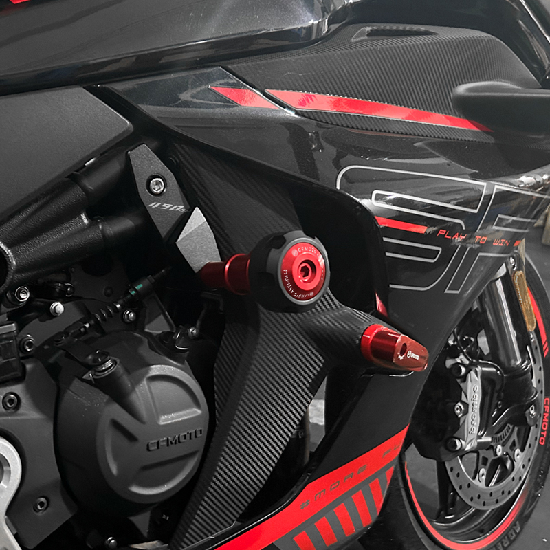 适用于春风450SR防摔球车身保险杠护杠sr450保护胶防摔棒改装配件