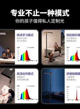 Unde天空见儿童护眼灯钢琴学习专用台灯全光谱落地大路灯