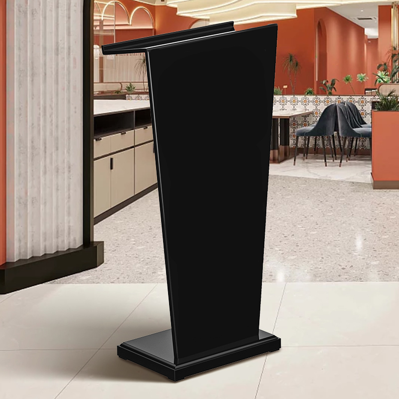 实木迎宾台演讲台发言台木制店接待台登记台幼儿园签约台