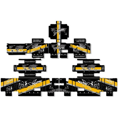 适用珠峰凯越机车222新款专用萝卜三箱贴防水版画贴纸版