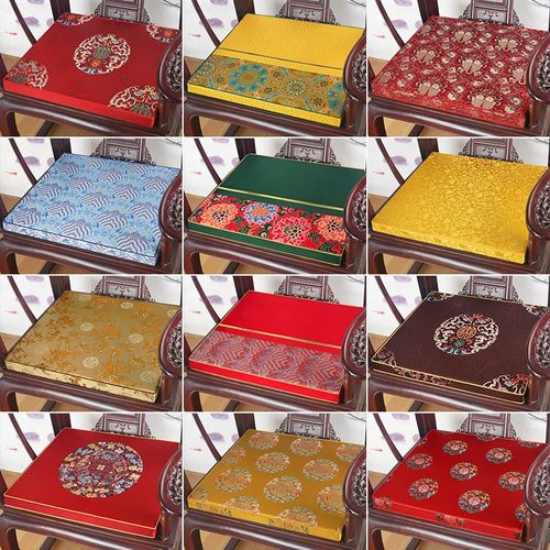 中式沙发坐垫红木餐椅垫圈椅太师椅座垫实木茶桌椅子垫茶椅垫