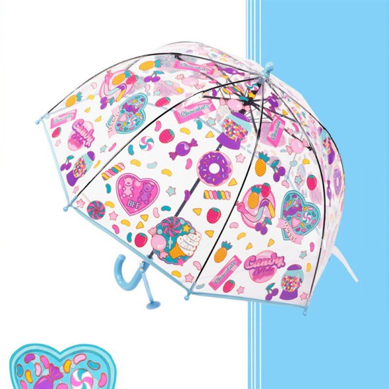 宝宝雨伞拱型伞小马独角甜甜圈女童拍照玩水夏日晴雨鞋韩