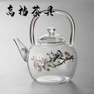 耐高温玻璃e煮茶壶泡茶器大容量提梁壶加厚耐热电陶炉烧水壶沸水