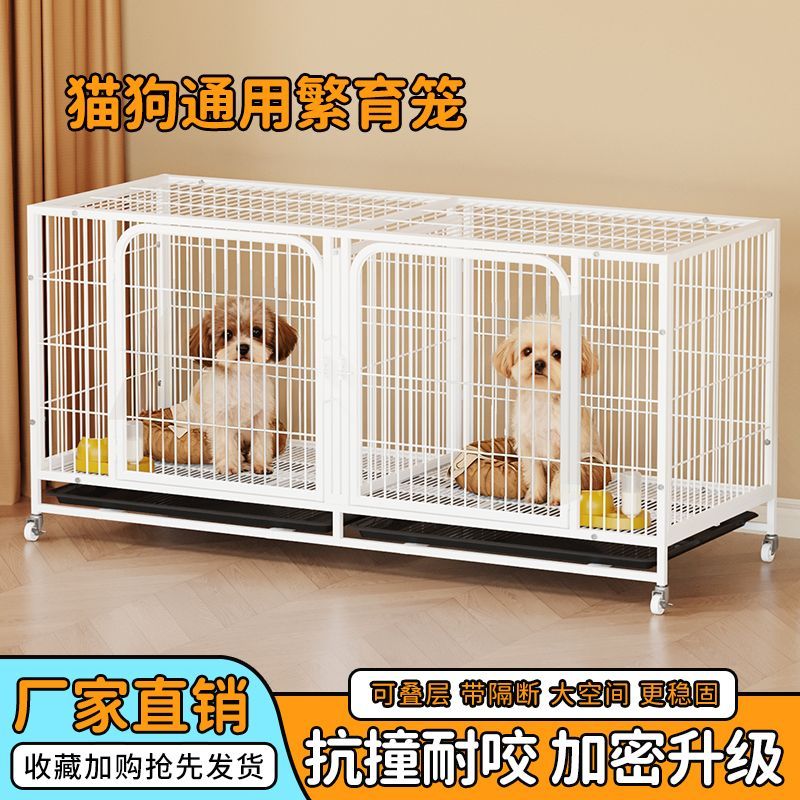 猫舍多层猫笼寄养宠物店双层三层宠物笼带笼子繁殖叠加隔断繁育笼