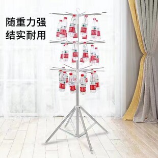 婴儿晾衣架落地阳台凉衣杆折叠家用儿童宝宝N多功能晒袜子架子神