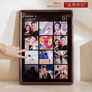 相框照片定制diy电影黑色胶片框打印洗照片创意情侣周年纪念礼物