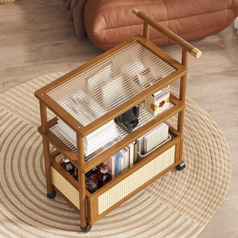 中古风小推车可移动复古茶几沙发边几置物架床头实木家用餐车桌子,住宅家具,移动边几/推车,淘宝优惠券,粉丝福利购,淘宝优惠卷