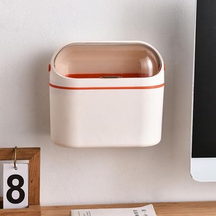 家用小号桌上翻盖带盖壁挂有盖垃圾 桌面垃圾c桶厨房卫生间悬挂式