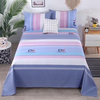 好货!四季都好用!老粗布床单纯棉加厚单人双人全棉大炕单简约夏