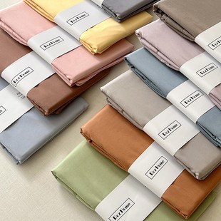 2024新款 凉感被单宿舍 100支纯色超柔水洗长绒棉床单单件床笠夏季