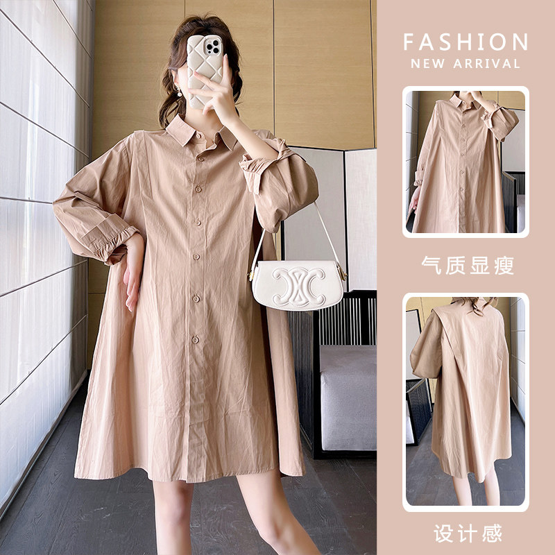 孕妇装小个子春秋款2023新款春装连衣裙洋气衬衫裙W上衣网红款套,孕妇装/孕产妇用品/营养,连衣裙,淘宝优惠券,粉丝福利购,淘宝优惠卷