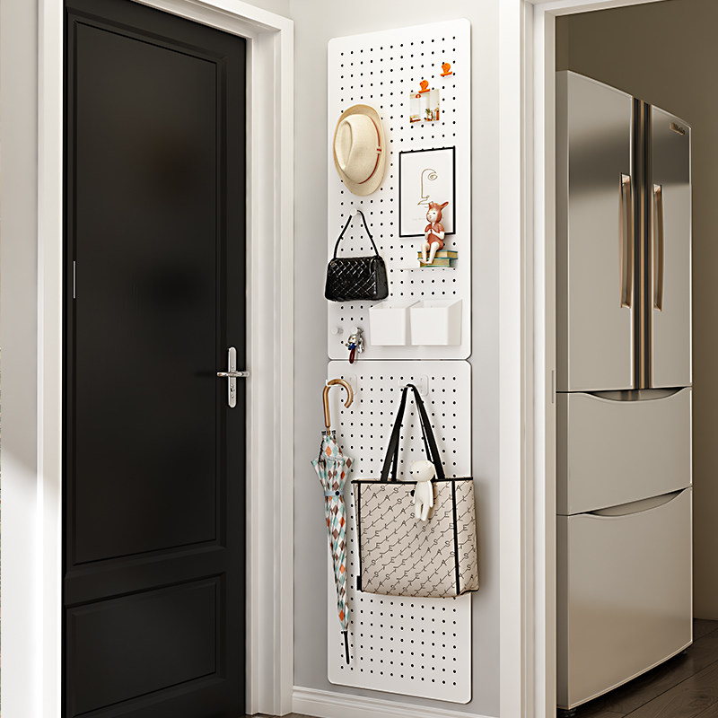 洞洞板金属定制墙上置物架玄关墙壁挂墙书桌架隔板收纳架挂板墙面,住宅家具,搁板/置物架/家用陈列架,淘宝优惠券,粉丝福利购,淘宝优惠卷