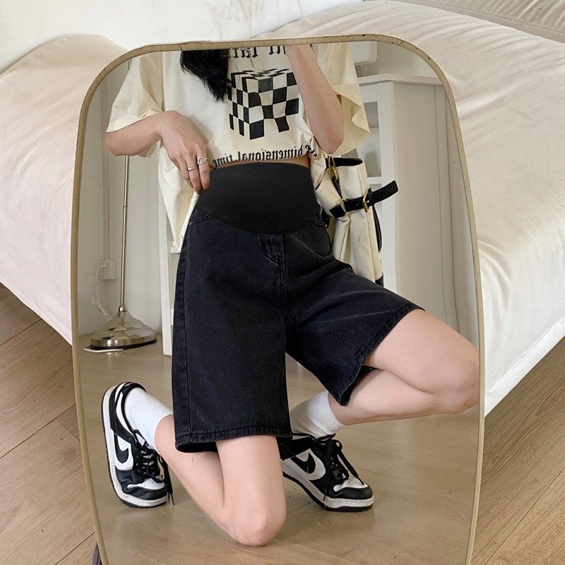 孕妇短裤夏季外穿薄款五分裤子女夏装大码牛仔裤小个子阔腿裤夏款,孕妇装/孕产妇用品/营养,孕妇打底裤,淘宝优惠券,粉丝福利购,淘宝优惠卷