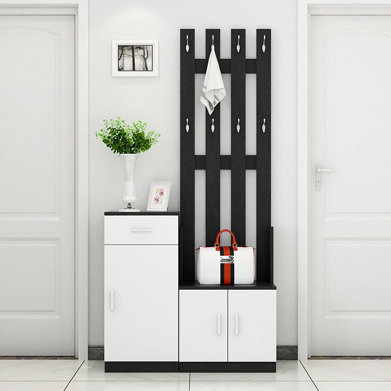 鞋柜带挂衣架一体落地客厅家用进门玄关门口卧室收纳置物架衣帽架,住宅家具,衣帽架,淘宝优惠券,粉丝福利购,淘宝优惠卷