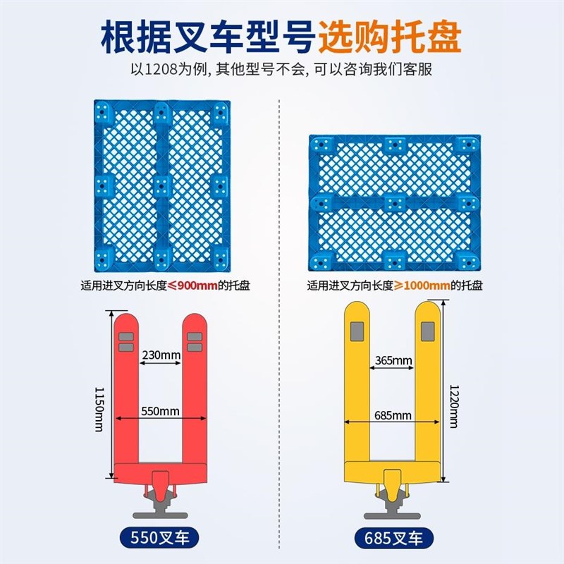 底座网格塑胶地台超市仓库防水卡板塑料防潮垫板平板垫高叉车托盘