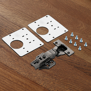 不锈钢柜门合页修复固定板铰链橱衣柜飞机神器合页荷叶垫片折页厨