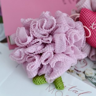 郁金香浴花球可爱沐浴球高颜值洗澡浴擦搓澡起泡网沐浴球高档不散